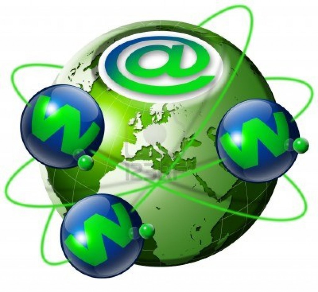 9800276-ilustracion-simbolo-www-e-internet-con-globo-terrestre-verde-y-3-planetas-azules